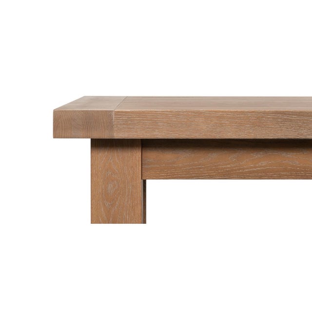 Wood Modern Oak Extension Dining Table For Sale - Image 7 of 12