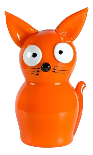 Tiger Sculpture in Orange Murano Glass from YourMurano