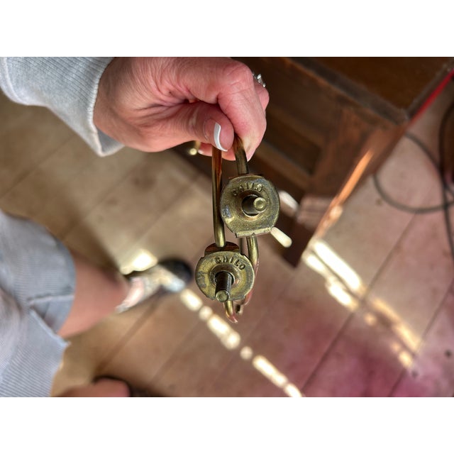 Vintage Honi Chilo Ceramic Lamps With Brass Base - a Pair For Sale - Image 14 of 14