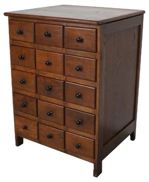 Dutch Oak Apothecary Cabinet, 1930s