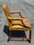 Very Fine 19th C. Georgian Style Leather Arm Chair in Ochre / Mustard / Green For Sale - Image 4 of 18