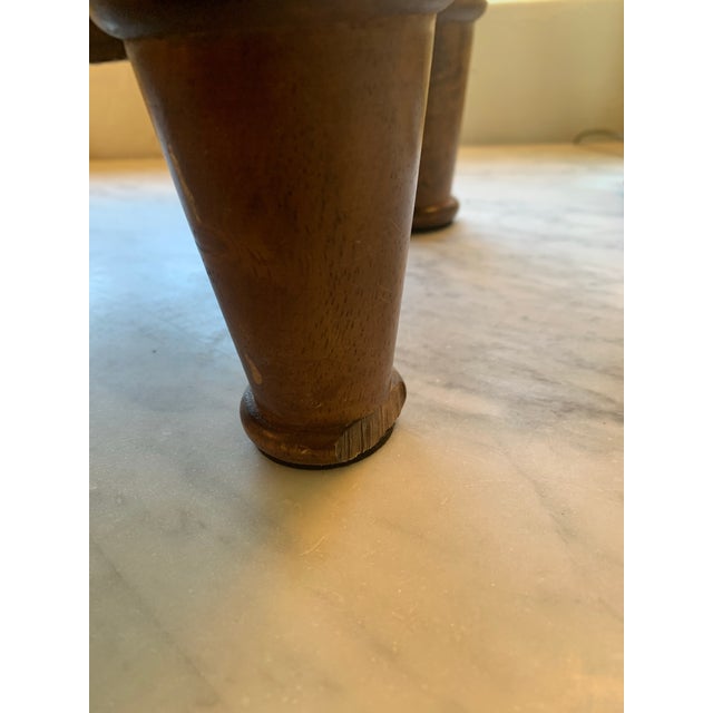 Vintage French Mini Butcher Block Charcuterie Table Top Cutting Board For Sale - Image 9 of 12