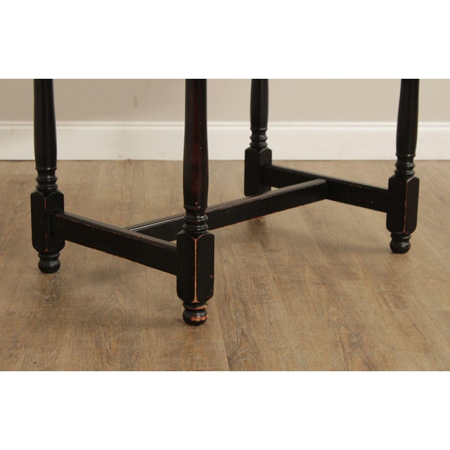 Farmhouse Style Cherry Top Painted Base Dining or Breakfast Table For Sale - Image 9 of 18