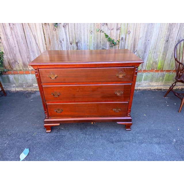 Vintage Chippendale Mahogany Four-Drawer Chest of Drawers For Sale In Washington DC - Image 6 of 16
