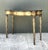 Hollywood Regency Vintage Mainland Smith Gold Finish Wood Console Table For Sale - Image 3 of 12