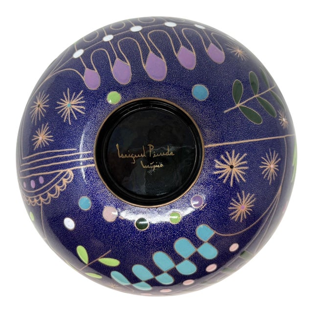 Miguel Pineda Enameled Bowl, Large For Sale