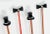 Mid-Century Modern Vintage Blown Glass Top Hat Bowtie Swizzle Stir Sticks, S/4 For Sale - Image 3 of 5