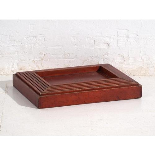 Antique Japanese Wooden Serving Trays, Set of 7 For Sale - Image 10 of 11