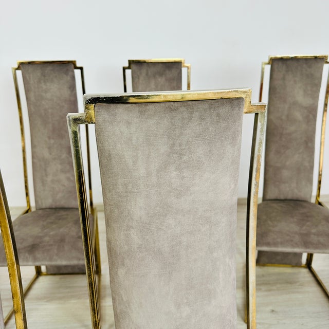 Metal Vintage Chairs Attr. To Maison Jansen – Set of 10 For Sale - Image 7 of 9