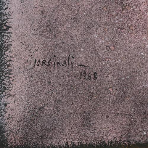 Franco Cardinali, Abstract Composition, Painting on Canvas, 1968 For Sale - Image 17 of 18