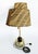 Wood 1950s Mid-Century Atomic 2-Arm Lamp, Fiberglass Shades For Sale - Image 7 of 8