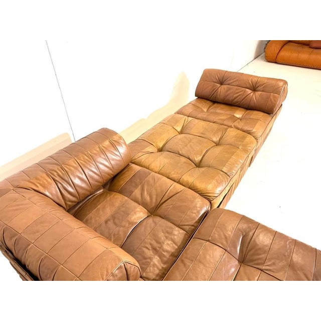 Animal Skin DS-88 Leather Living Room Sectional Patchwork Sofa from de Sede, Set of 4 For Sale - Image 7 of 18