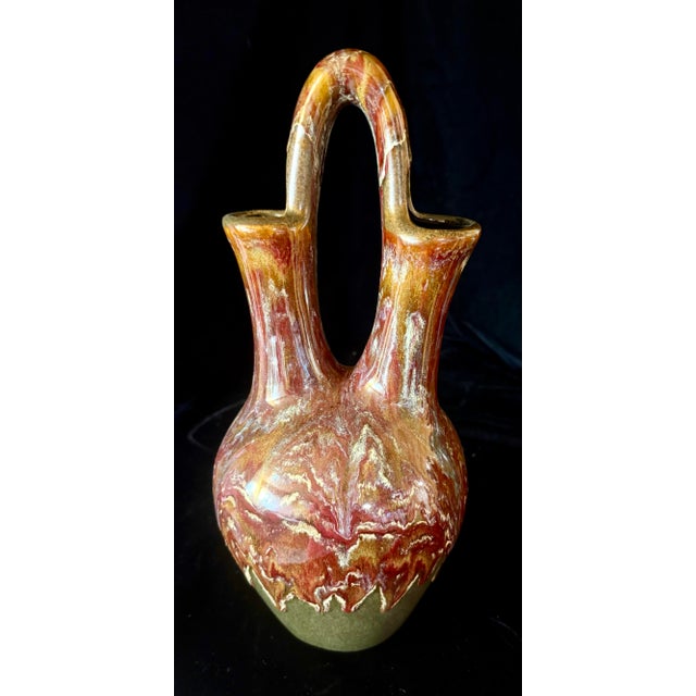 Brown 1960s Susan Hanly Peterson Studio Pottery Vase For Sale - Image 8 of 10