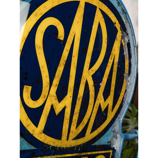 Art Deco Double-Sided Illuminated Radio Dealer Sign for Saba, Germany, 1930s For Sale - Image 3 of 18