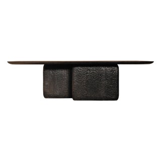 Black Burnt European Oak Darling Dining Table by Dennis Kaiser For Sale