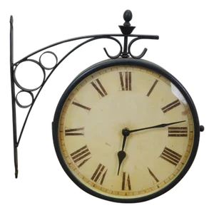 Grand Central Station Double Sided Roman Numeral Railway Clock 15"