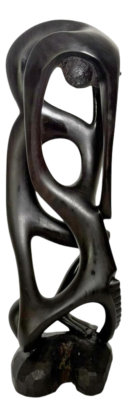 Modernist Wooden Sculpture, France, 1980s