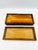 Chestnut Mid 20th Century Georges Briard Regalia MCM Teak Wood Box W Mosaic Tile & Glass Inset Top For Sale - Image 8 of 12