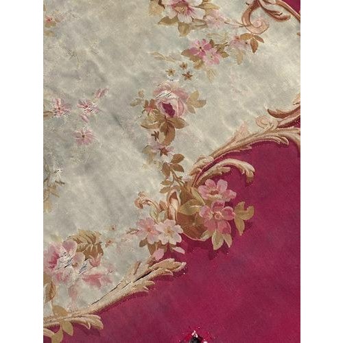 Antqie Aubusson Tapestry Sofa Cover, 1890s For Sale - Image 12 of 18