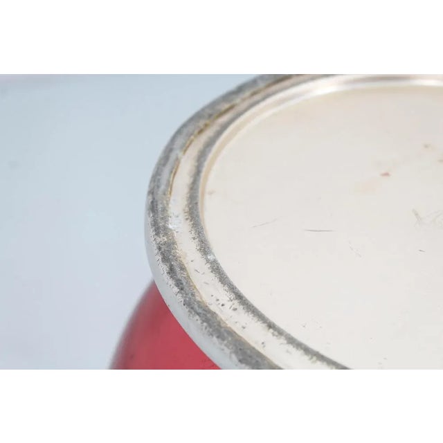 Mid-Century Glazed Aluminium Umbrella Stand, 1950 For Sale - Image 12 of 13