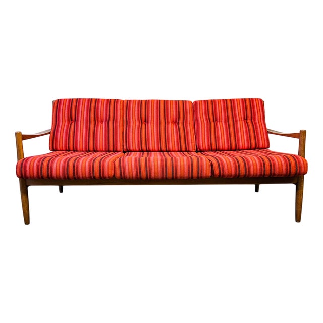 Mid-Century Beech Sofa, 1960s For Sale