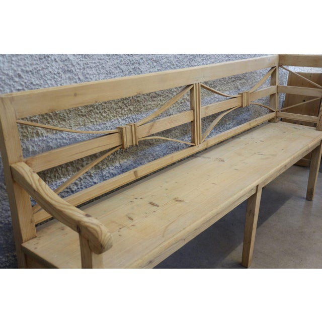 Beige Bench, 1900s For Sale - Image 4 of 6