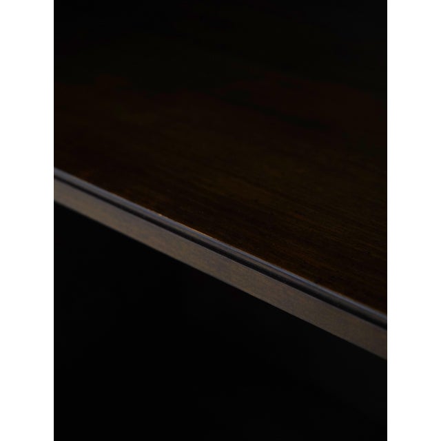Wood Knob Creek Walnut Finish Mahogany Open Bookcase For Sale - Image 7 of 15
