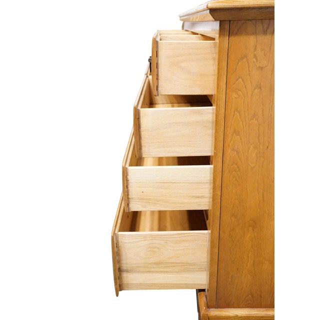 Wood Link Taylor Countryside Collection Solid Oak Early American Rustic 55" Double Dresser 6602 For Sale - Image 7 of 14