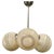 Art Deco Chrome and Cream Glass Chandelier, 1930s For Sale - Image 14 of 14