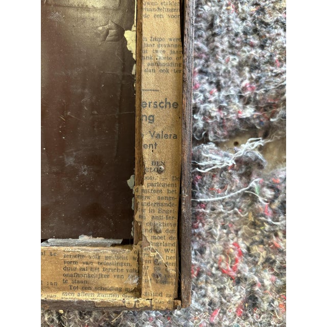Antique Tramp Art Folk Art Distressed Mirror, Belgian, 1890s For Sale - Image 15 of 17