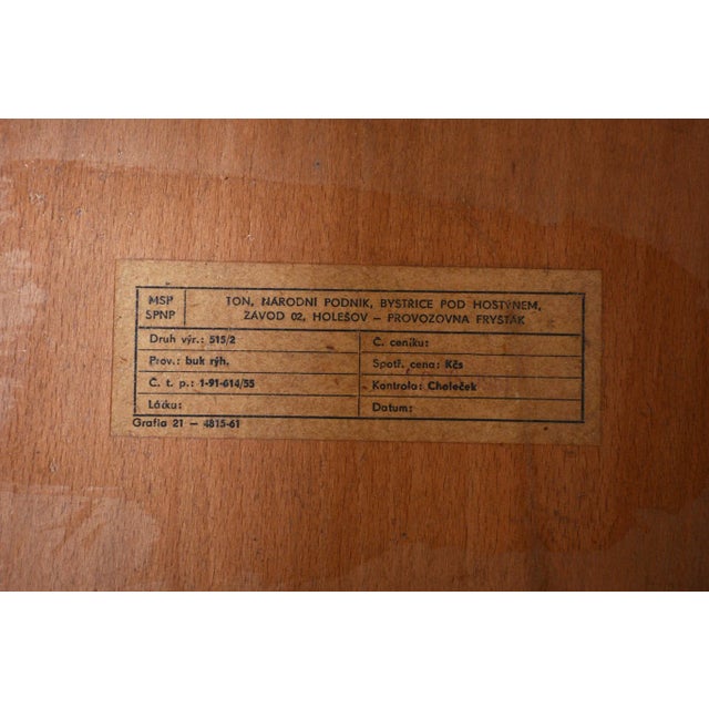 1950s Mid-Century Ash Dining Chairs attributed to Oswald Haerdtl, 1950s, Set of 4 For Sale - Image 5 of 10