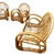 1950s Restored 4-Strand Double Arch Speed Arms Rattan Sofa & Chairs Livingroom Set of 5 For Sale - Image 10 of 14