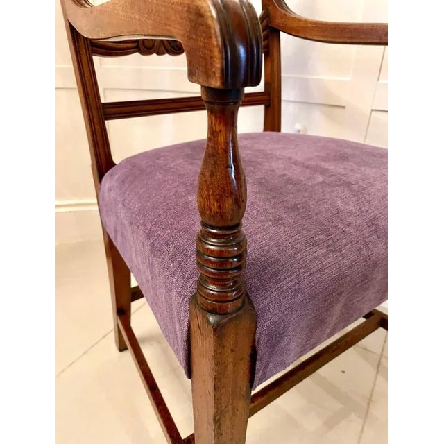 Antique Regency Mahogany Desk Chair For Sale - Image 11 of 15