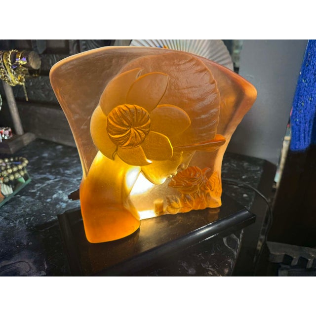 Art Deco Style Glass Paste Lamp, 1950s For Sale - Image 7 of 7