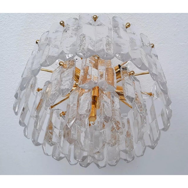 Ceiling Lamp Model 5457 in Brass & Glass by J. T. Kalmar for Kalmar, 1960s For Sale - Image 15 of 18