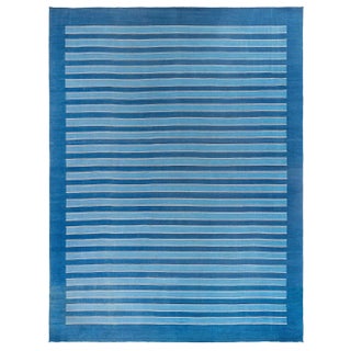 Doris Leslie Blau Vintage Indian Dhurrie Rug For Sale