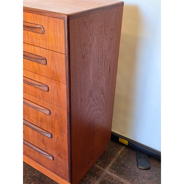 G Plan Mid-Century Danish Teak G - Plan Tall Dresser 6 Drawer For Sale - Image 4 of 8