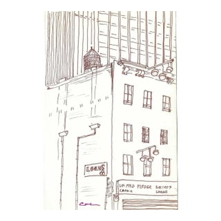 Myriam Cahn New York Street Drawing For Sale
