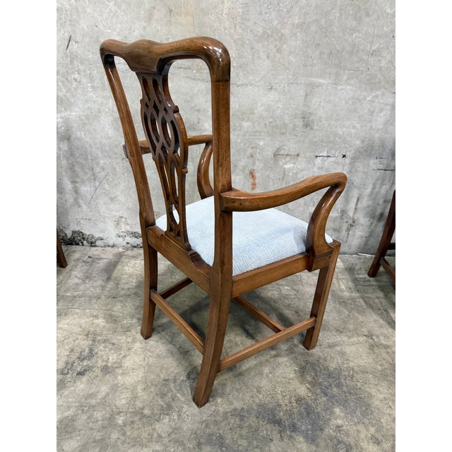 Set of 8 Spectacular Antique 1830 Chippendale Mahogany Dining Chairs For Sale - Image 16 of 18