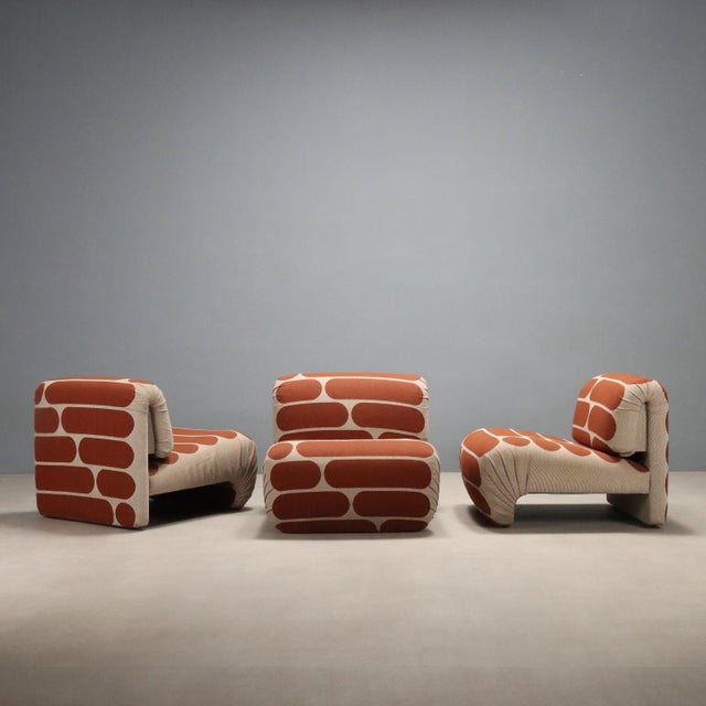 Vintage Lounge Chairs, 1970s, Set of 3 For Sale - Image 3 of 9
