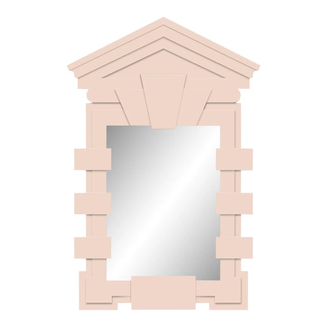 Fleur Home x Aldous Bertram Davenport Mirror in Pink Ground, 31.75x48 For Sale