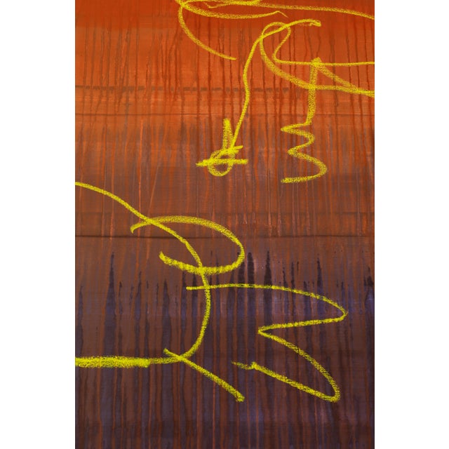 "Seagulls" Original Oil Stick Painting by Simon Findlay For Sale - Image 11 of 17