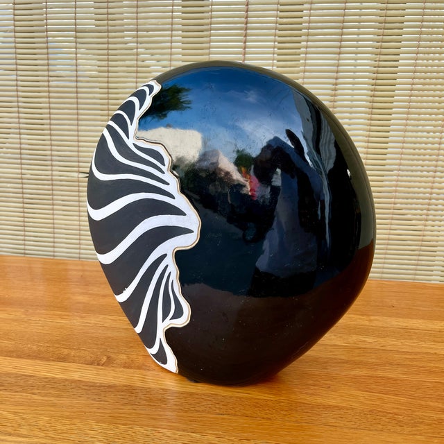 Postmodern 1990s Postmodern Studio Pottery Ceramic Sculpture Hand Signed by the Artist. For Sale - Image 3 of 12