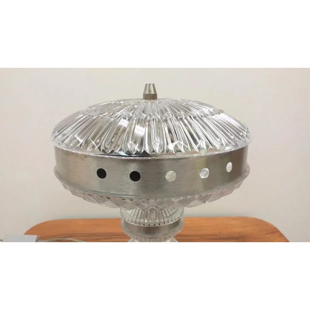 Glass Table Lamp, Czechoslovakia, 1970s For Sale - Image 3 of 11