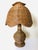 Tan Vintage Wicker Table Lamp For Sale - Image 8 of 8