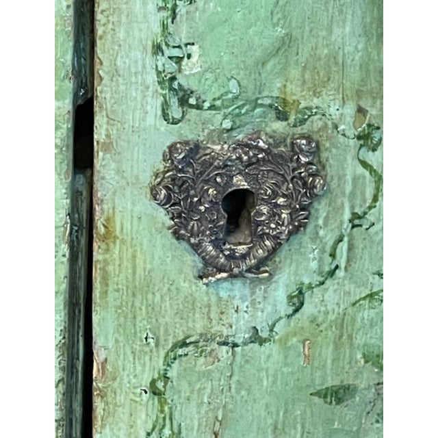 18th C. Italian Painted Side Cabinet For Sale - Image 4 of 9