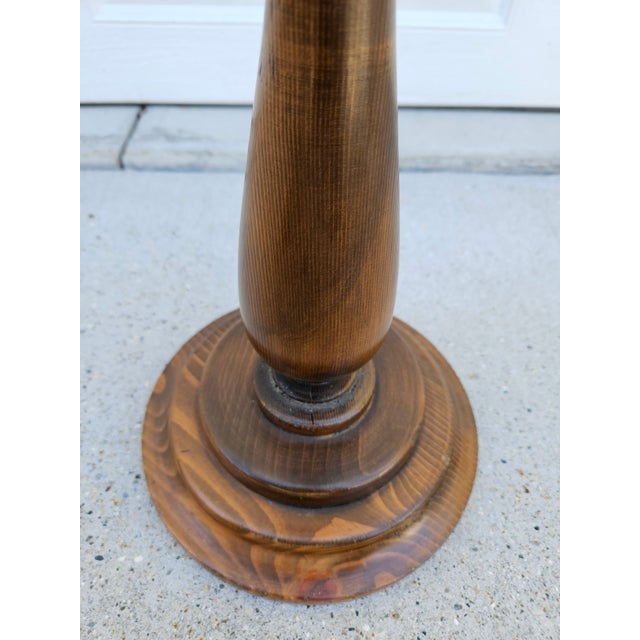 Antique Candle or Plant Stand For Sale - Image 10 of 11