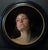 Lingering by Karen Offutt | Oil Painting of a woman with a contemplative expression For Sale
