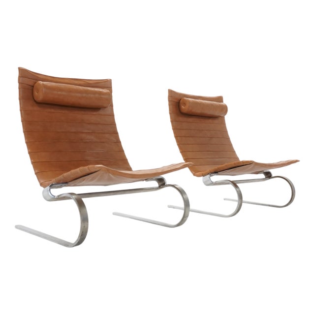 Set of PK20 Lounge Chairs by Poul Kjaerholm for E. Kold Christensen, 1960s For Sale