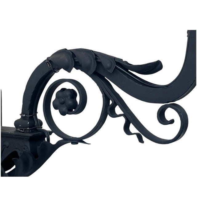 Spanish Revival 1920s Spanish Revival Wrought Iron Exterior Lantern Sconce For Sale - Image 3 of 6